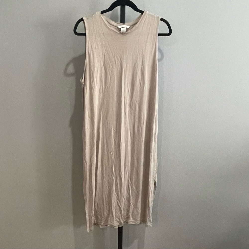 H&M Sleeveless Tan Dress Size Large